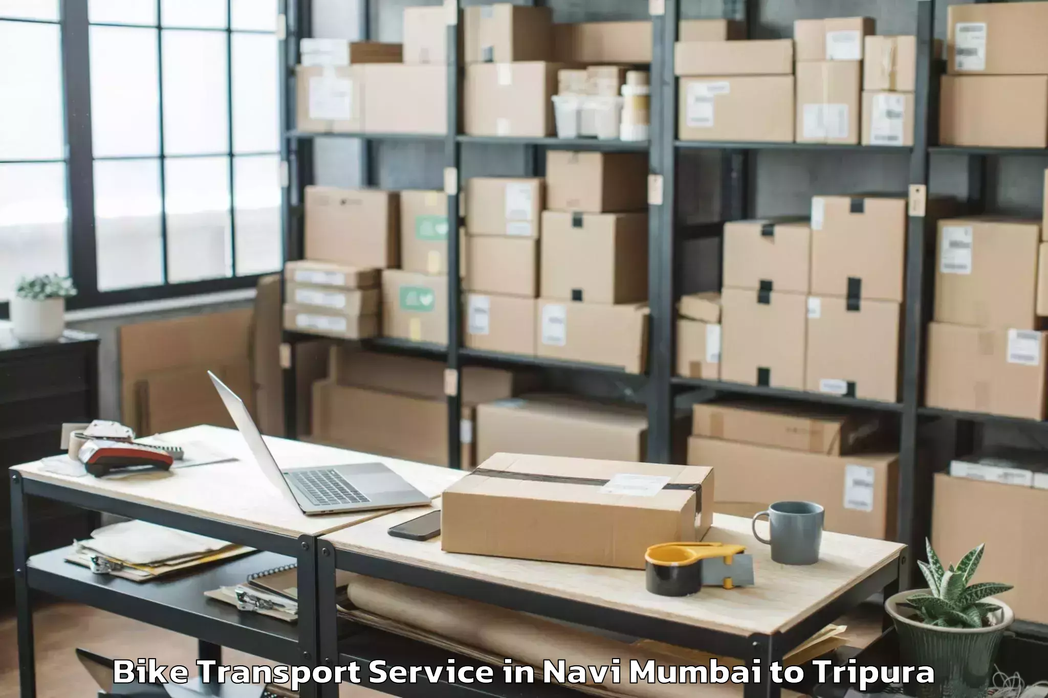 Easy Navi Mumbai to Hezamara Bike Transport Booking